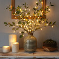 Lighted Olive Branch Stems – Twinkling Fairy Lights for Vases and Arrangements