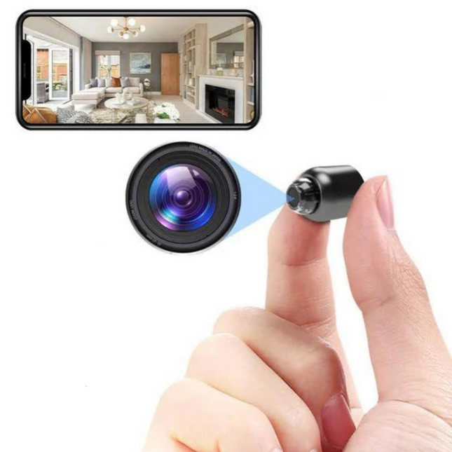 Mini Security Camera – Compact Full HD Monitor with Wide-Angle Lens and Smart Motion Alerts