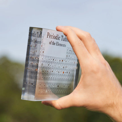 Periodic Table Display – Acrylic Block with 83 Real Elements & Integrated LED Light