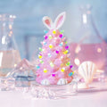 Pink Bunny Lamp – Soft Pink Rabbit Figure That Glows in Rainbow Colors