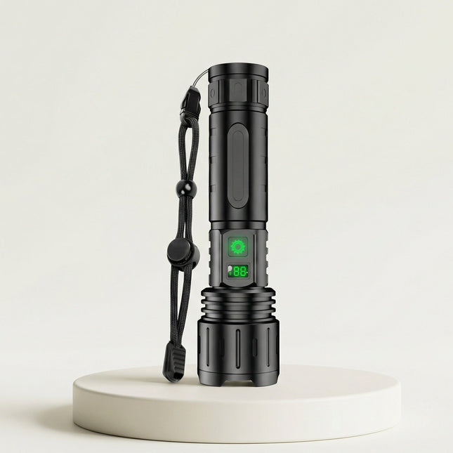 Rechargeable LED Flashlight – Powerful Beam, Multiple Modes & USB-C Charging