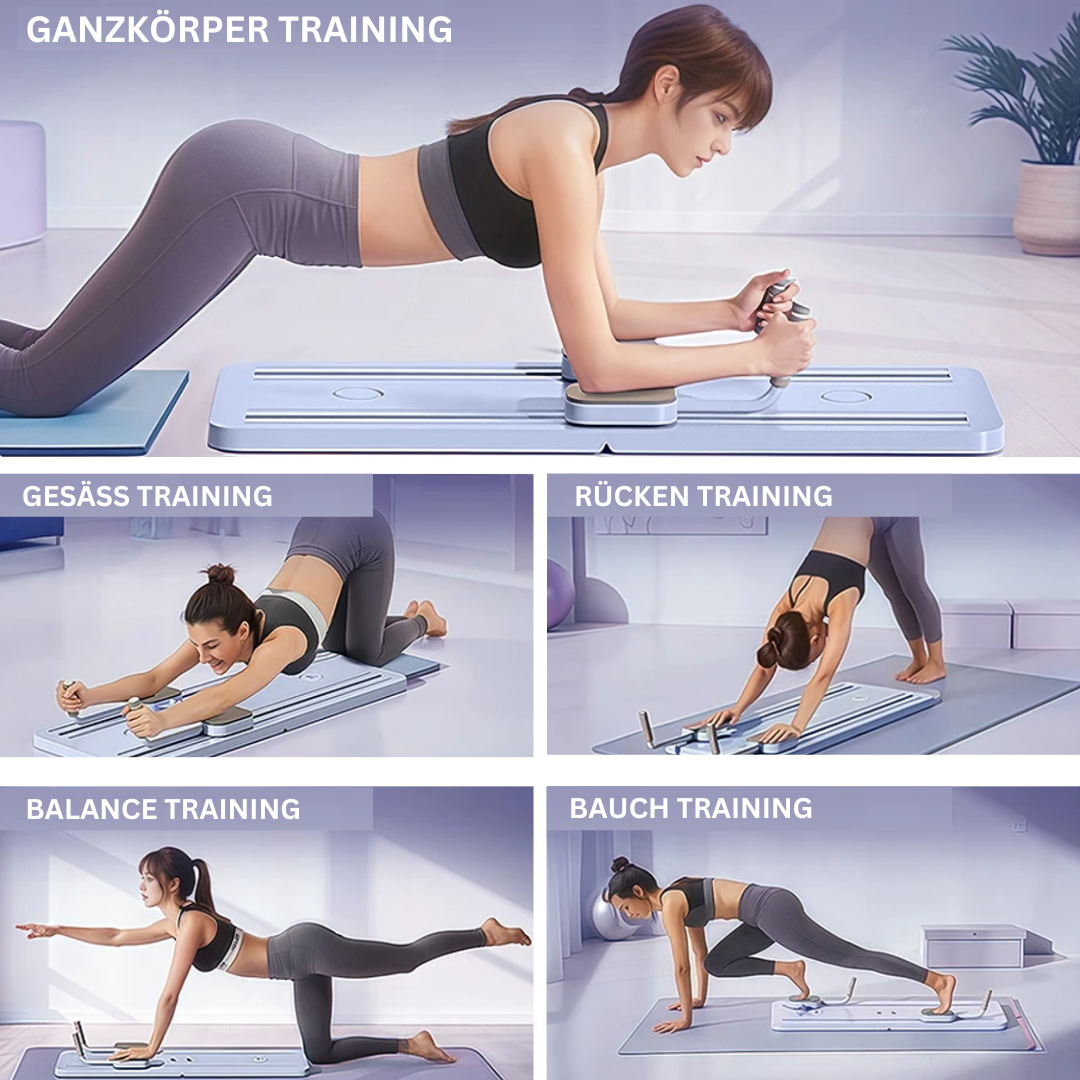Trainer de résistance Pilates – bande élastique d’entraînement à domicile pour exercices équilibrés du tronc