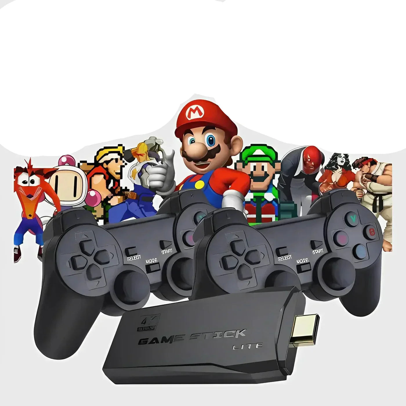 PixelDrive 64GB Retro Console: 20,000+ Games & 2 Controllers 0