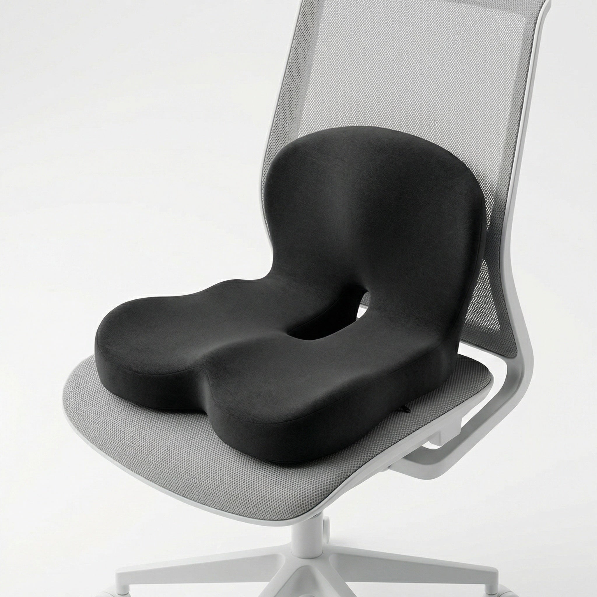 Coussin de siège ergonomique – Confort en mousse à mémoire, base antidérapante et housse lavable