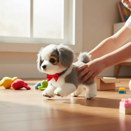 Plush Puppy Toy Interactive Dog Realistic Moving Soft 6
