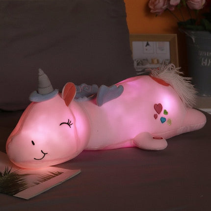 Plush Toy Light Up Unicorn Soft LED Night Light Stuffed Animal 0