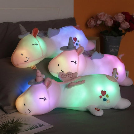 Plush Toy Light Up Unicorn Soft LED Night Light Stuffed Animal 3