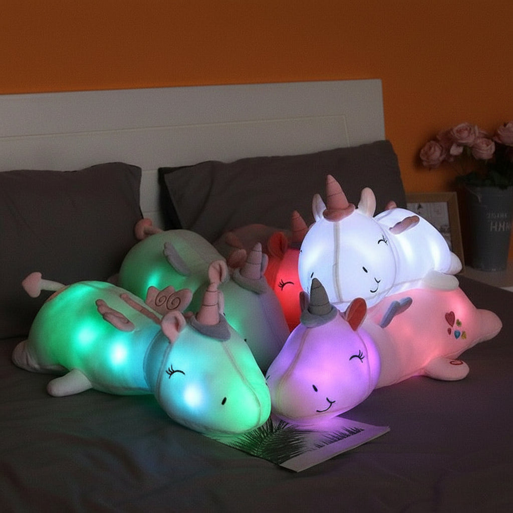 Plush Toy Light Up Unicorn Soft LED Night Light Stuffed Animal 4
