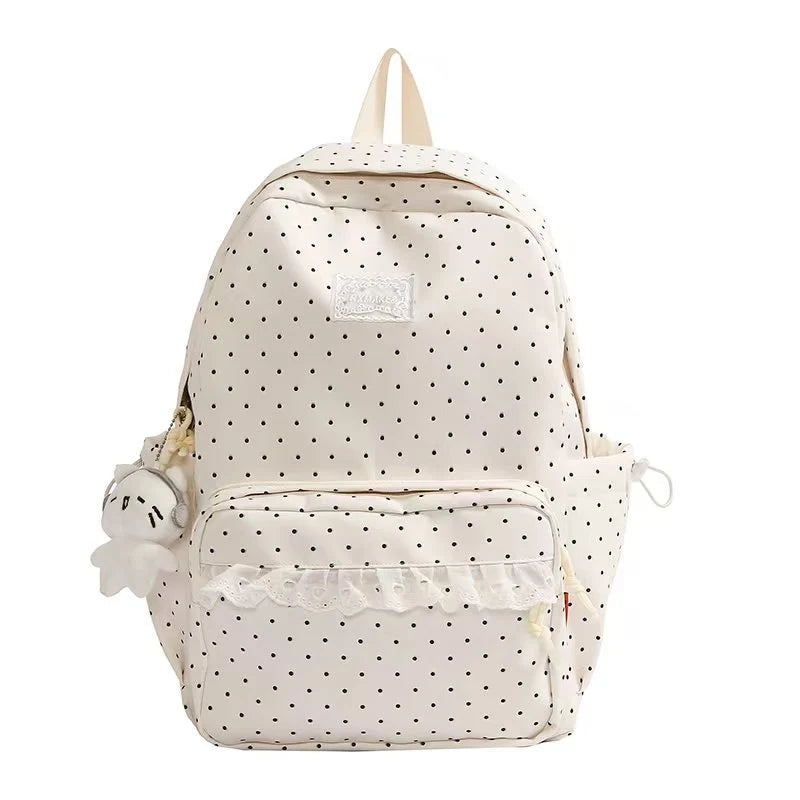 Polka Dot Ruffled Backpack Kalsten 0