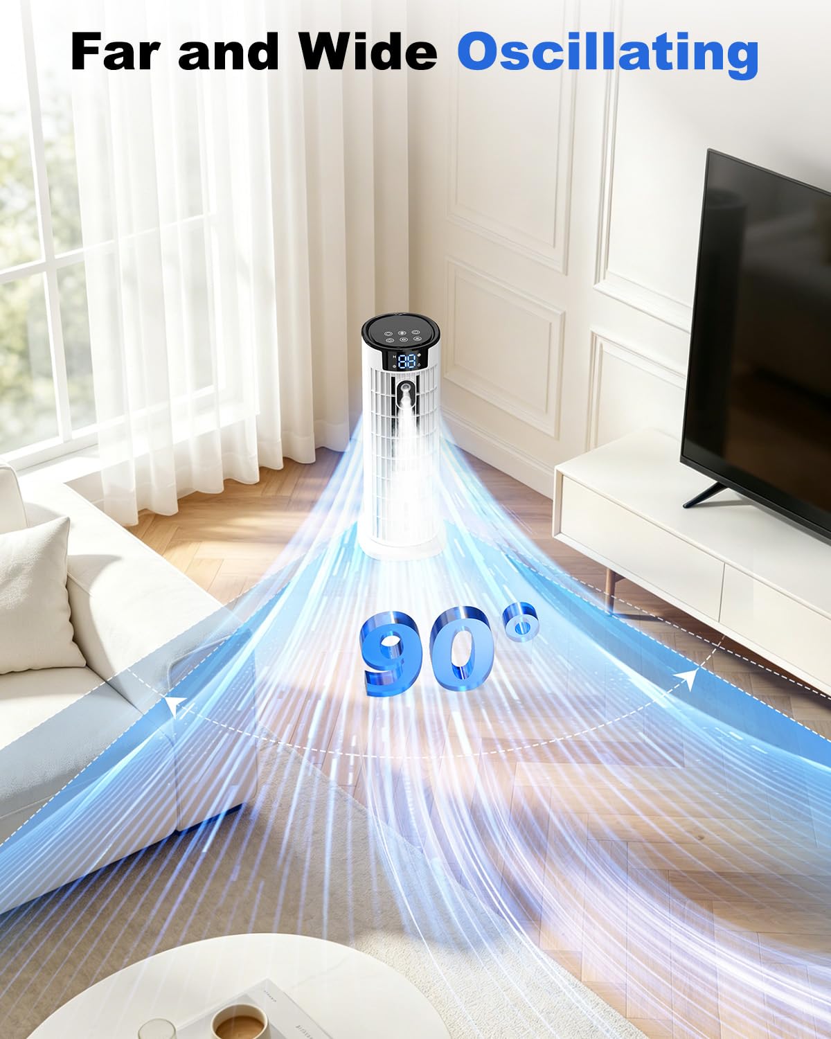 Portable 4-in-1 Room Cooler with Remote Control and Timer 2