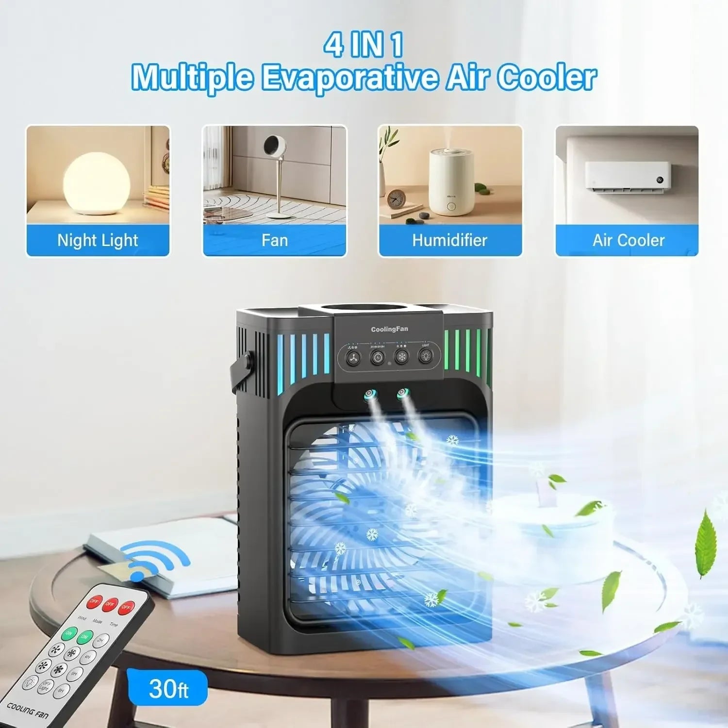 Portable Air Conditioner Remote Control Compact Desktop 1