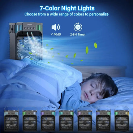 Portable Air Conditioner Remote Control Compact Desktop 4