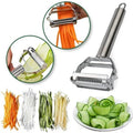 Vegetable peeler with julienne blade