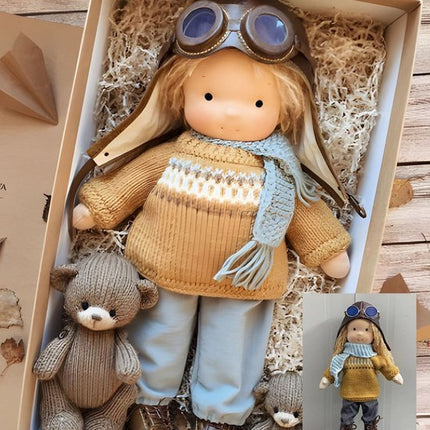 Waldorf Doll – Handcrafted Soft Fabric Doll Made from Natural Materials