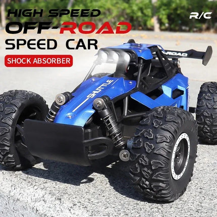 RC Racing Car 1:16 – Fast Remote-Control Vehicle with LED Lights & Durable 2WD Performance