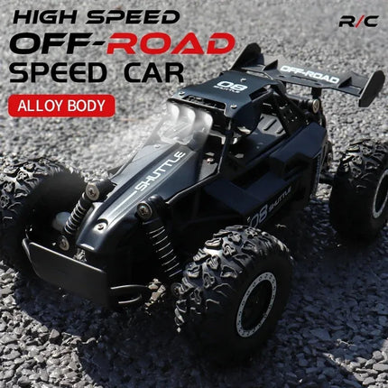 RC Racing Car 1:16 – Fast Remote-Control Vehicle with LED Lights & Durable 2WD Performance