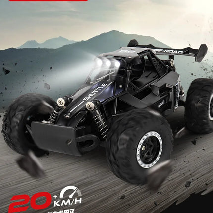 RC Racing Car 1:16 – Fast Remote-Control Vehicle with LED Lights & Durable 2WD Performance