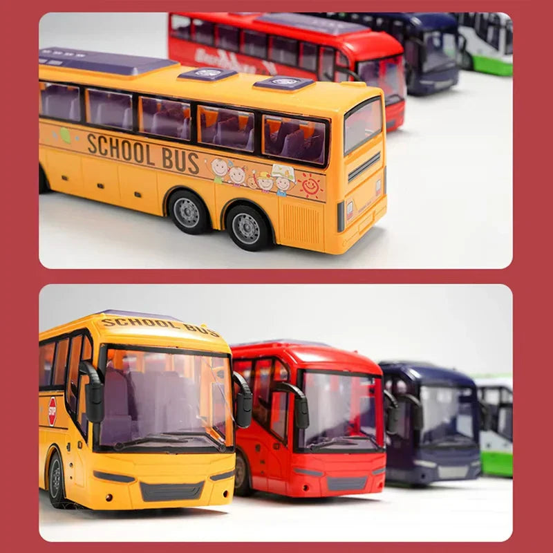 RC City Bus – Realistic Remote-Control Vehicle with LED Lights & Durable ABS Build