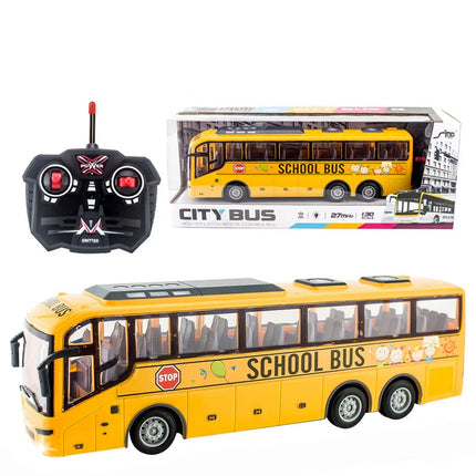 RC City Bus – Realistic Remote-Control Vehicle with LED Lights & Durable ABS Build