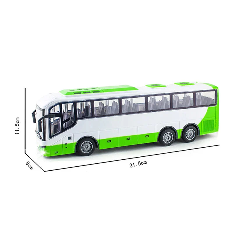 RC City Bus – Realistic Remote-Control Vehicle with LED Lights & Durable ABS Build