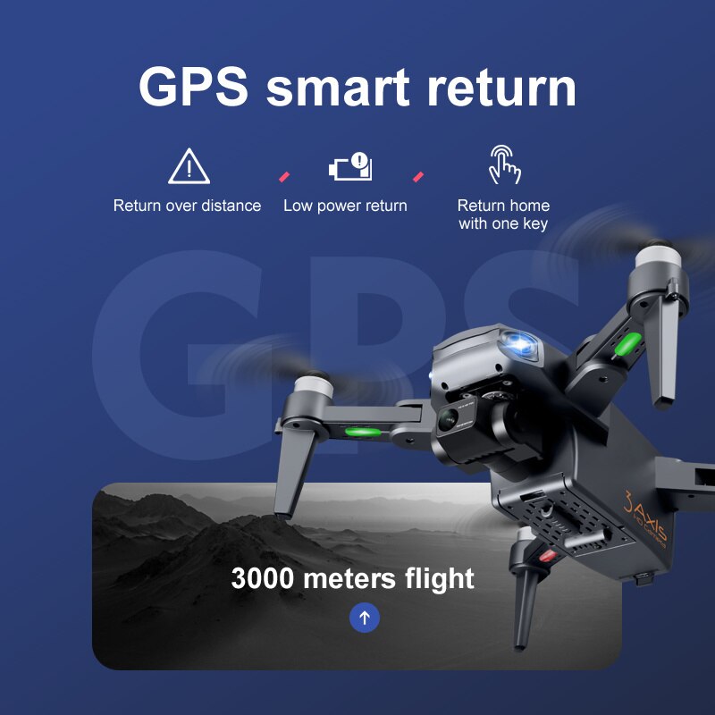 Drone RG109 PRO 8K à double caméra avec stabilisateur 3 axes pour filmage aérien professionnel