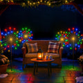 Outdoor Rainbow Starburst Lights – Multicolor Firework Effect for Yard and Path