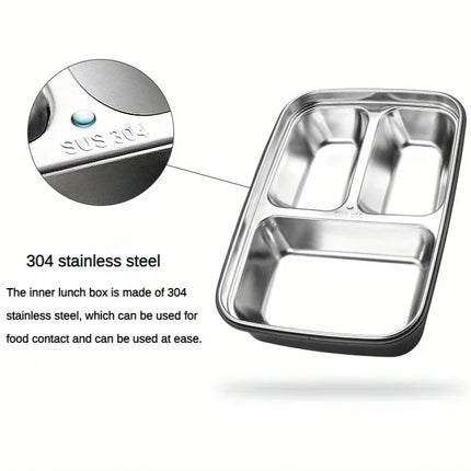 Stainless Steel Lunch Box – Leak-Resistant Compartments & Durable, Lightweight Design