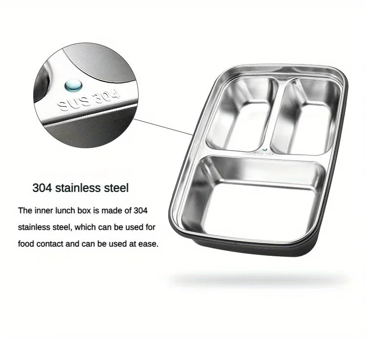 Stainless Steel Lunch Box – Leak-Resistant Compartments & Durable, Lightweight Design