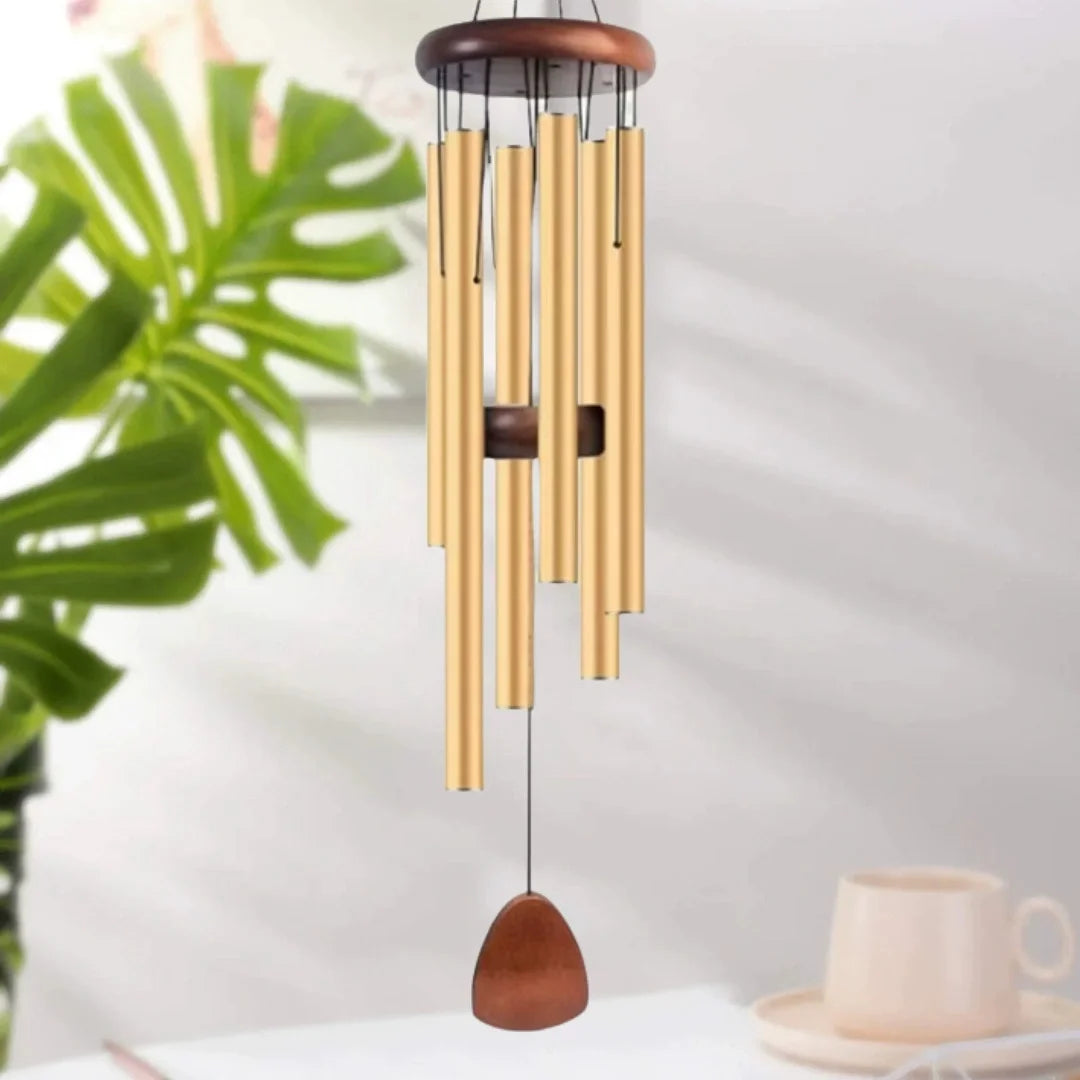 Rana – Windgong voor tuinliefhebbers, elegant metalen ontwerp, rustgevende geluiden 0