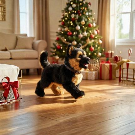 Realistic German Shepherd Puppy Toy – Interactive Walking, Barking & Wagging Electronic Pet 2