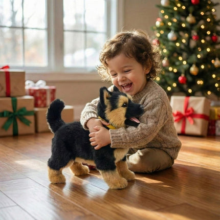Realistic German Shepherd Puppy Toy – Interactive Walking, Barking & Wagging Electronic Pet 7