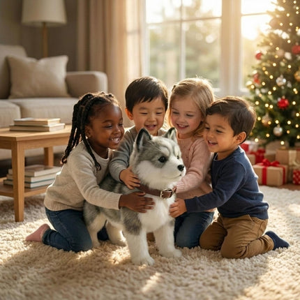 Realistic Walking Husky Puppy – Realistic Barking & Moving Electronic Robot Dog Toy 5