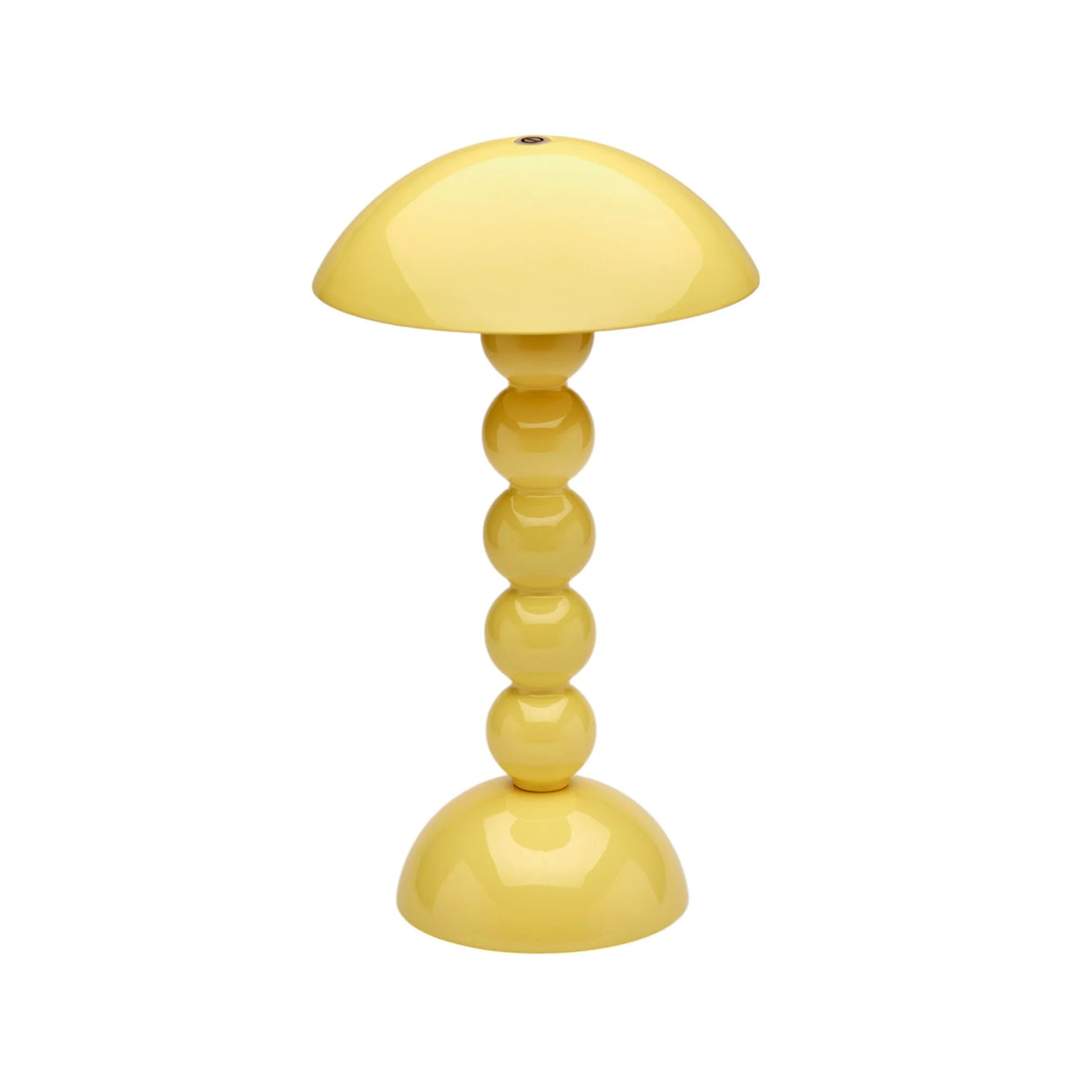 Rechargeable Bobbin-Shaped LED Lamp with Adjustable Brightness, Buttercream Finish 0