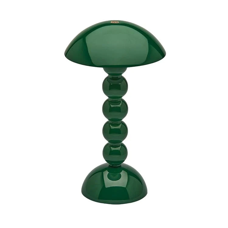 Rechargeable Bobbin LED Lamp in Racing Green with Adjustable Brightness 0