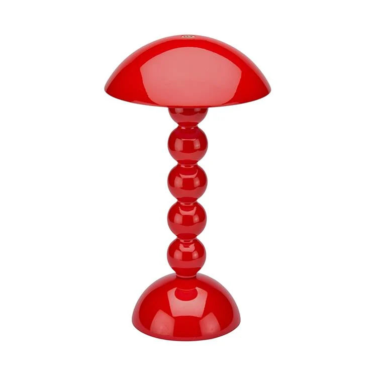 Rechargeable Red Lacquer Bobbin LED Lamp with Adjustable Brightness 0