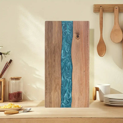 Resin River Cutting Board | Acacia Wood Charcuterie & Cheese Board 2