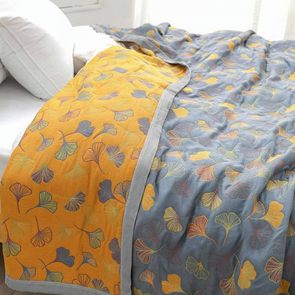 Reversible Throw Blanket Elegant Leaf Pattern Cozy Decor 3