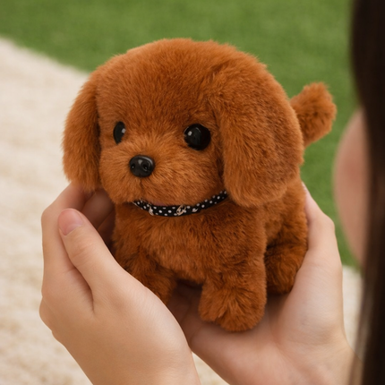 Robot Dog Interactive Plush Puppy Toy Walking Barking Tail Wagging 0