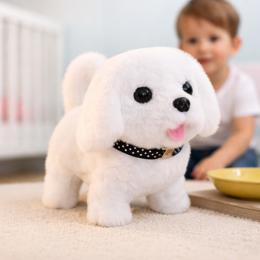 Robot Dog Toy Interactive Plush Puppy Realistic Walking Pet 1