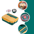 Roestvrijstalen lunchbox – 1,5 liter bentobox met meerdere compartimenten 0