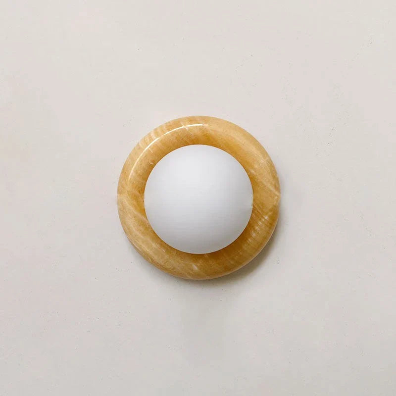 Jade wall lamp