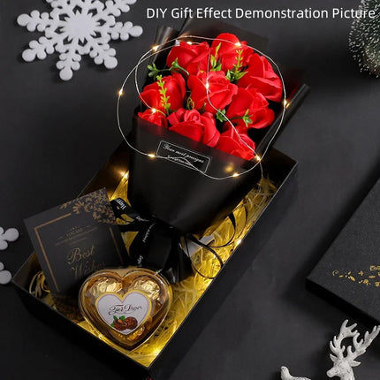 Handmade Rose Soap Flower Bouquet – Elegant Long-Lasting Decorative Arrangement