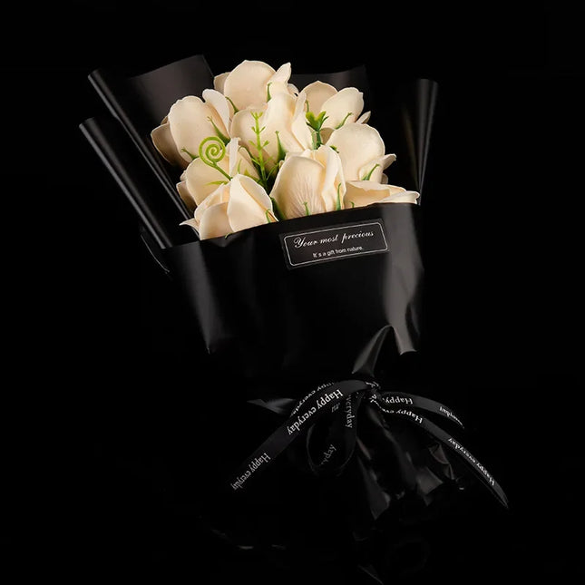 Handmade Rose Soap Flower Bouquet – Elegant Long-Lasting Decorative Arrangement