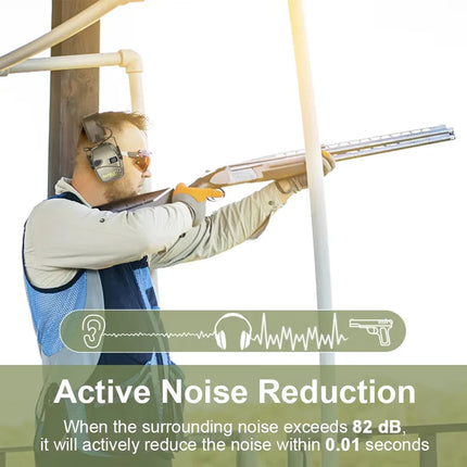 Electronic Hearing Protection – 23 dB Noise Reduction with Dual Microphones & Adjustable Volume