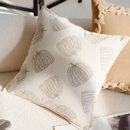 Brown Cushion Cover with Moroccan Tufting, Fringe Detailing and Modern Boho Style Comfort