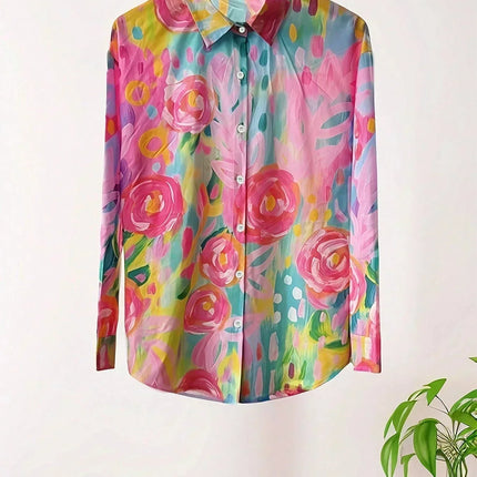 Women’s Printed Blouse | Vibrant Colors, Flattering Comfortable Fit