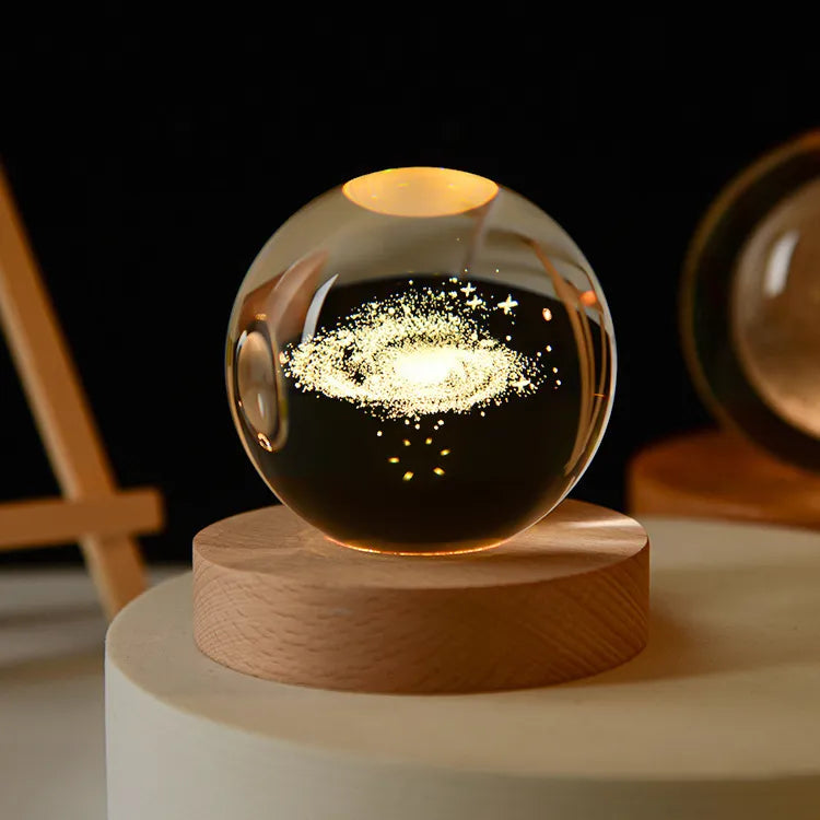 MagicGlow – USB Natbordslampe Kugle med Blødt Stemningslys