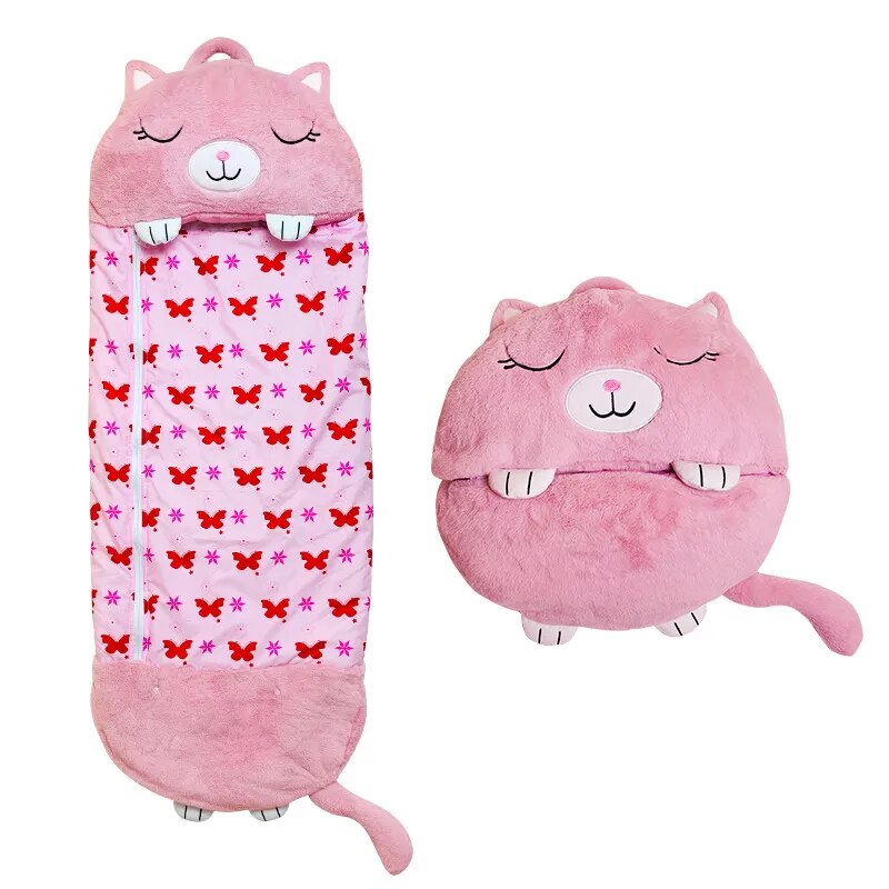 Sac de Couchage Enfant 2-en-1 – Doux, Hypoallergénique & Transformable en Peluche Câline