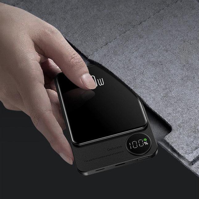 Chargeur sans fil magnétique – Design ultra-fin de 9 mm avec charge rapide 20W et affichage LED de la batterie