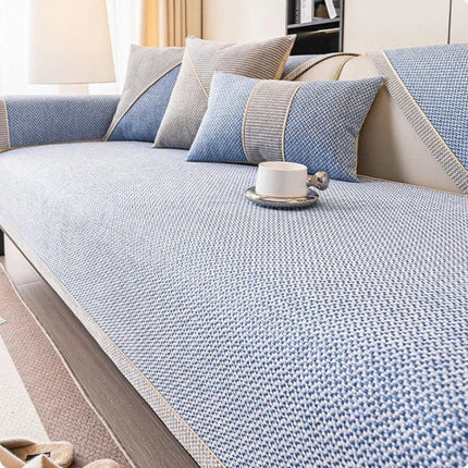 Sofa Cover – Breathable Cotton-Linen Blend, Non-Slip Backing & Modular Fit